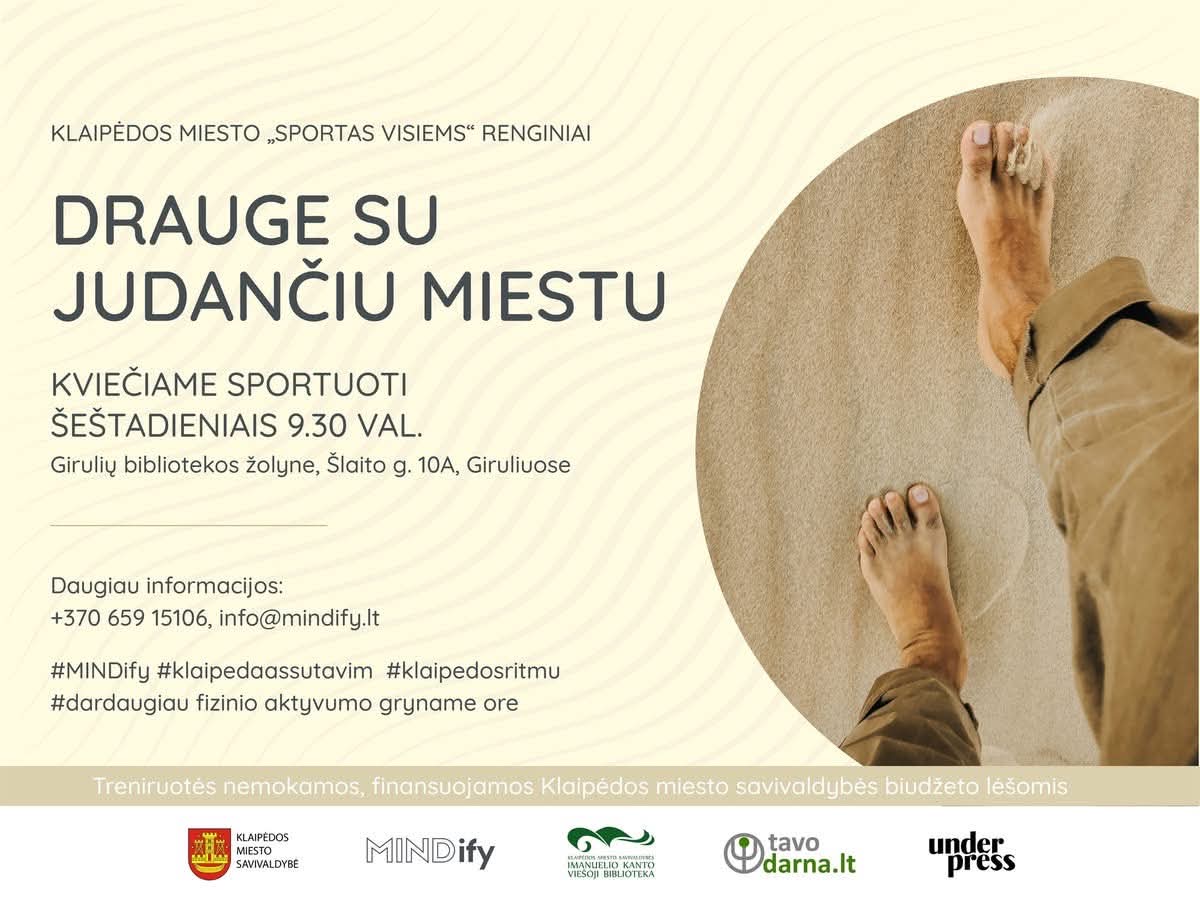 Drauge su judančiu Klaipėdos miestu